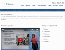 Tablet Screenshot of pleiadesconsultoria.com.br